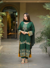 Deni Embroidered 3PC Suit