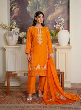 Mustard 2PC Embroidered Set