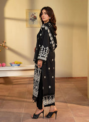 Black Embroidered 3PC Suit