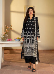 Black Embroidered 3PC Suit