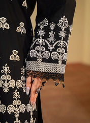 Black Embroidered 3PC Suit