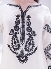 Organza 3PC White Suit