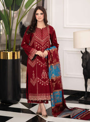 3-Piece Suit – Maroon