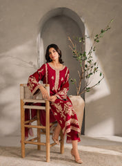 Grace – Mahroon 2PC Suit