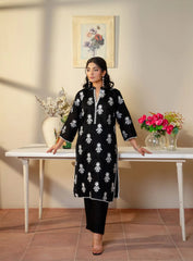 Embroidered Black 3-Piece Suit