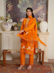 Mustard 2PC Embroidered Set