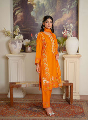 Mustard 2PC Embroidered Set