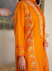 Mustard 2PC Embroidered Set