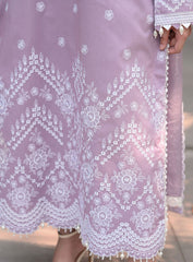 Lavender Grace 3PC Embroidered Suit