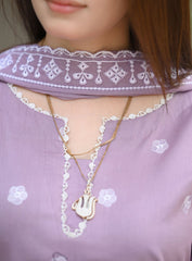 Lavender Grace 3PC Embroidered Suit