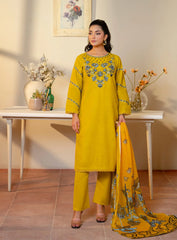 Sunlit Charm 3PC Cotton Suit
